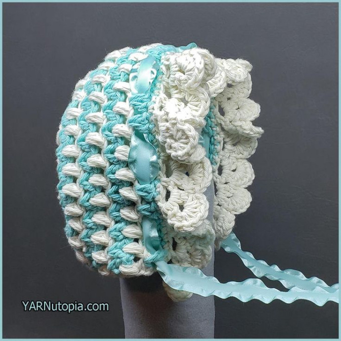 Delightful Crochet Vintage Style Baby Bonnet Pattern for Your Little One Delightful Crochet Vintage Style Baby Bonnet Pattern for Your Little One