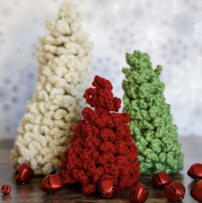 Crochet Adjustable Douglas Fir Christmas Trees