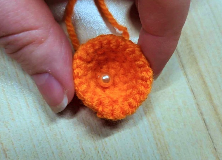 Crochet Daffodil Flower Brooch