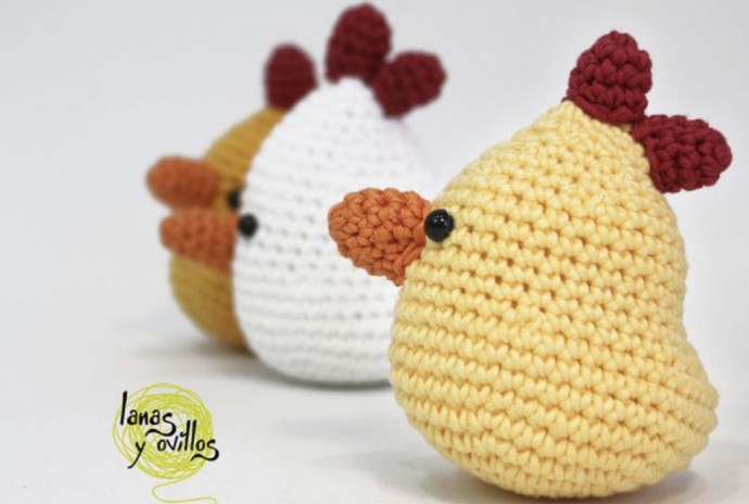 Beautiful Crochet Chicken