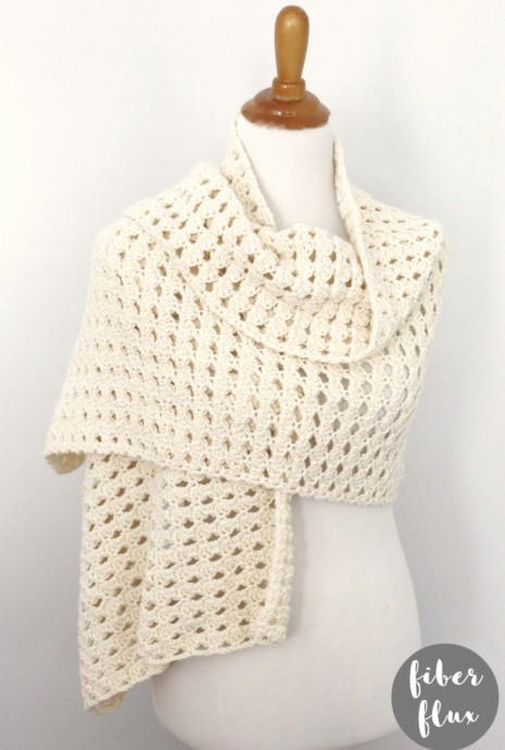 French Buttercream Shawl Crochet Pattern