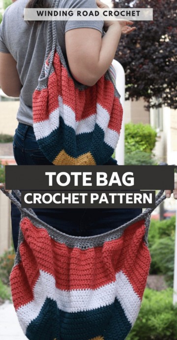 Crochet Tote Square Bottom Bag Pattern