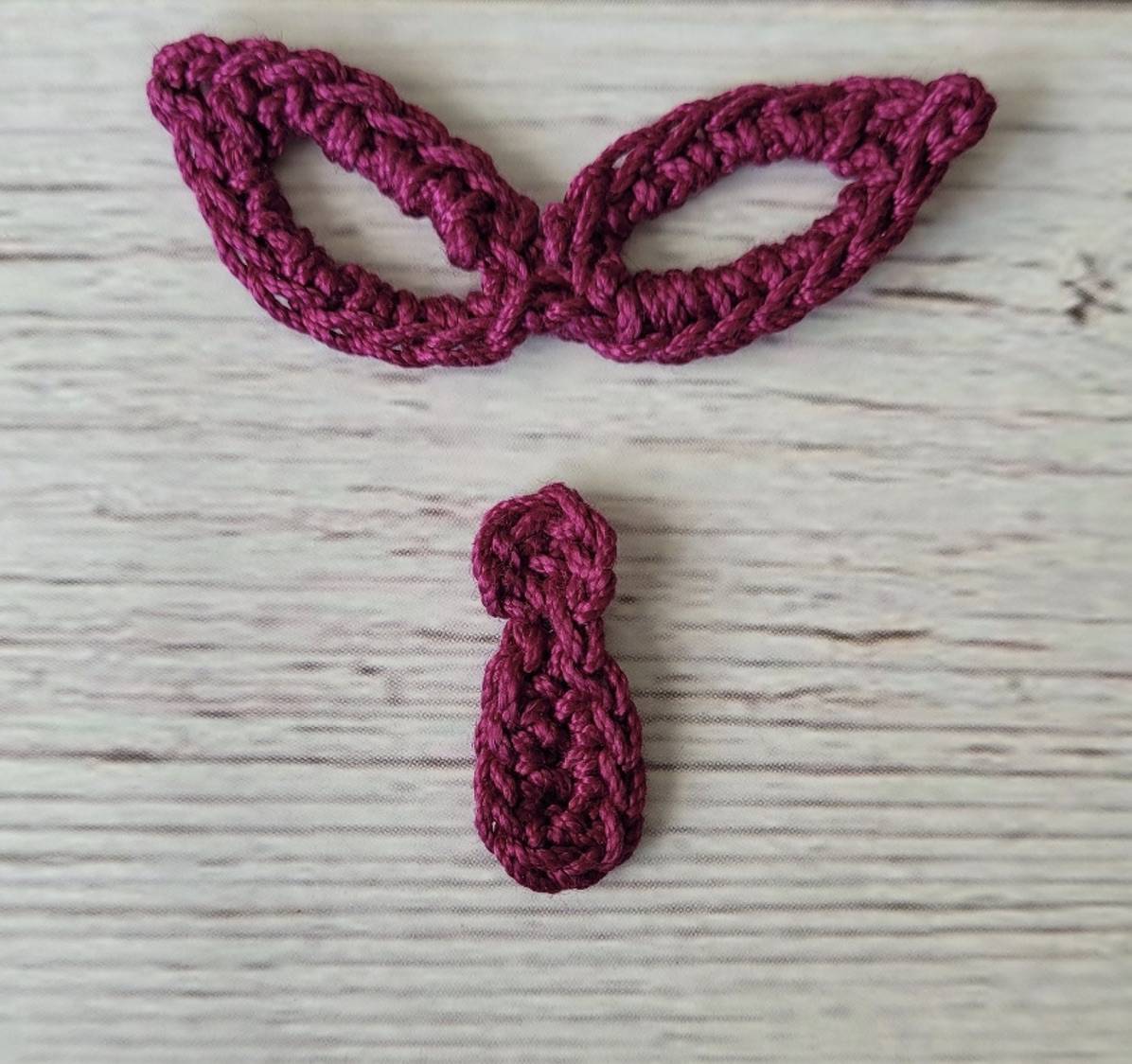 Crochet Butterfly Pendant Necklace