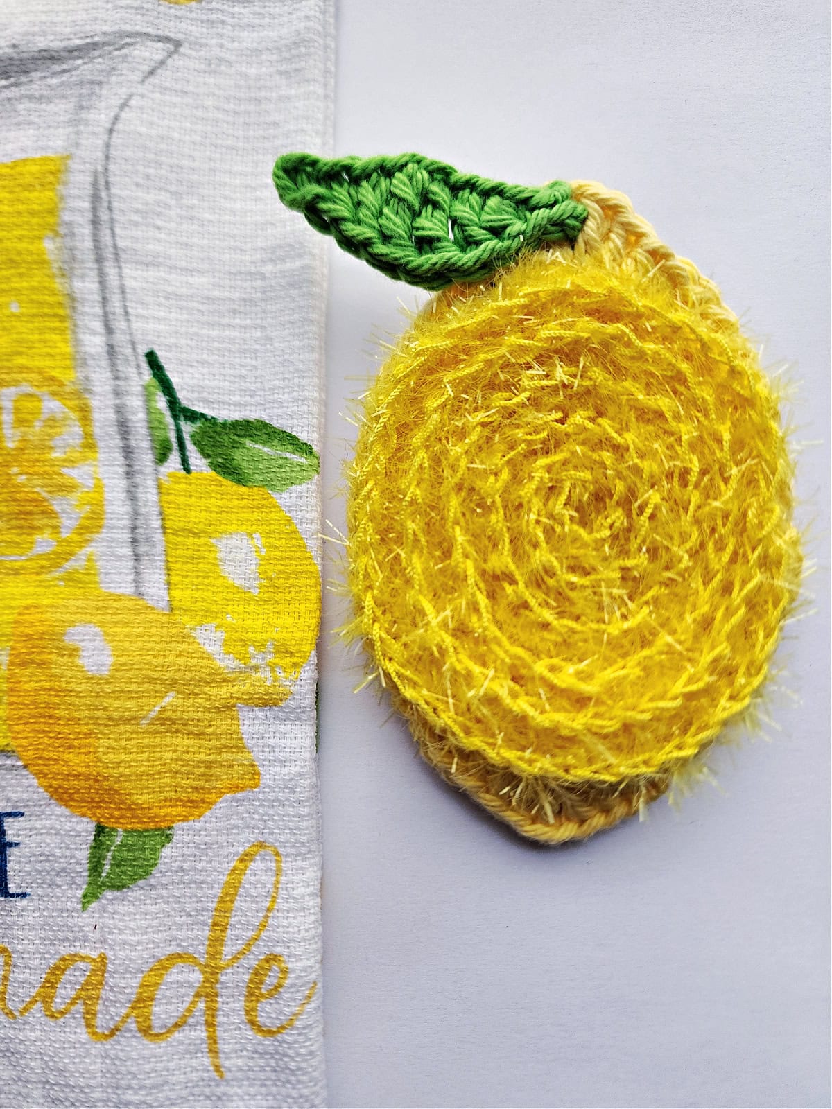 Crochet Lemon Dish Scrubby