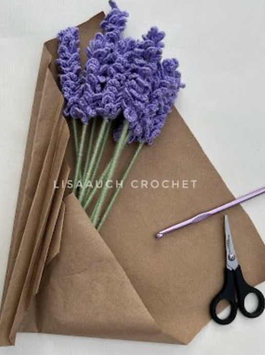 How To Crochet Lavender Flowers
