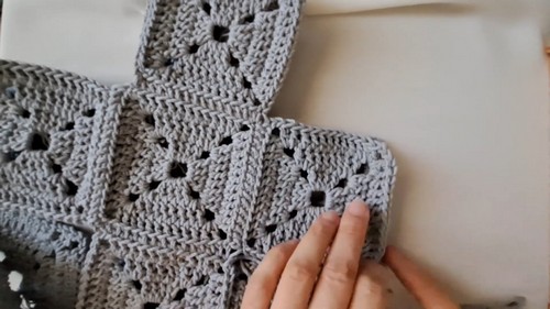 Crochet Shoulder Tote Bag