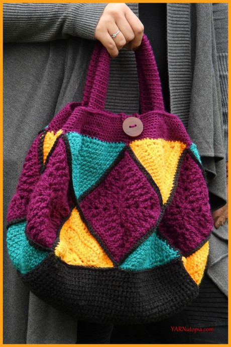 Crochet Mystery Medley Tote Bag Crochet Mystery Medley Tote Bag