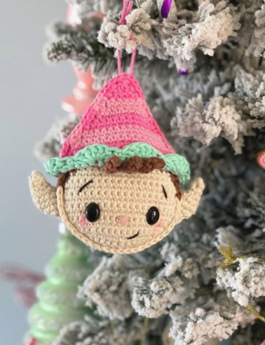 Crochet Elf Ornament (Free Pattern)