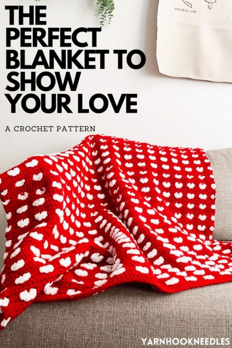 Amazing Crochet Heart Blanket