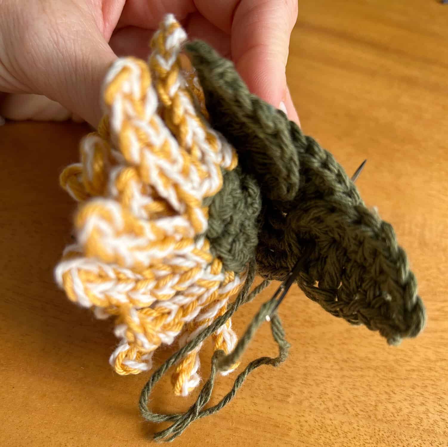 Crochet Leaf and Blossom Car Charm