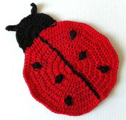 Adorable Crochet Lady Bug Dishcloth: A Charming Kitchen Accessory with Fun Pattern Adorable Crochet Lady Bug Dishcloth: A Charming Kitchen Accessory with Fun Pattern