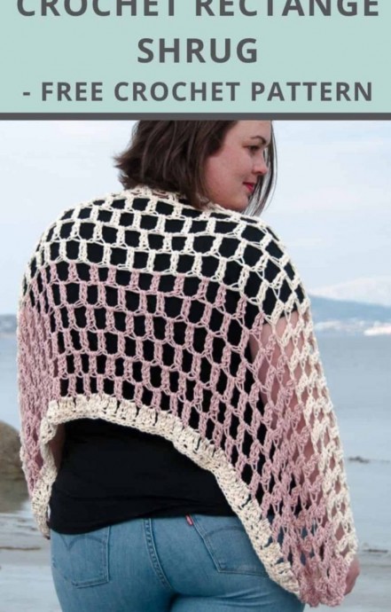 Crochet Rectangle Shrug