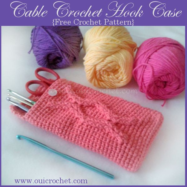 Crochet Cable Hook Case