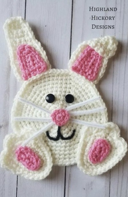 Free Crochet Pattern: Cute Bunny Applique