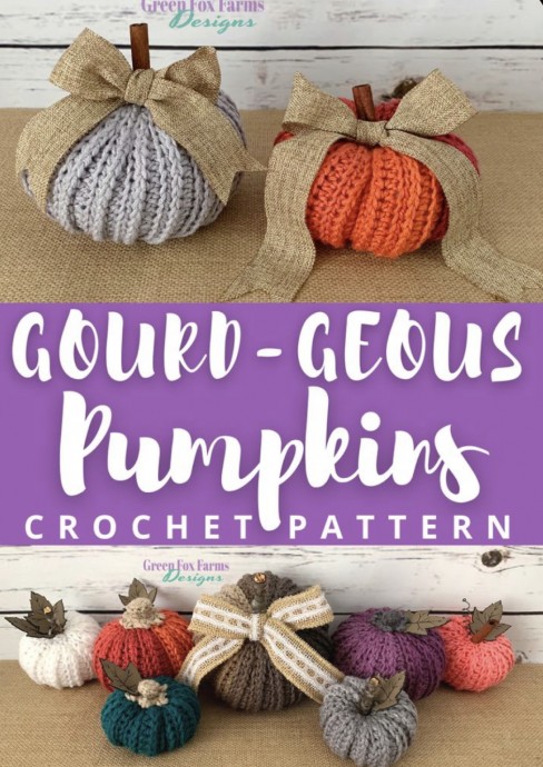 Crochet Gourd-geous Pumpkins