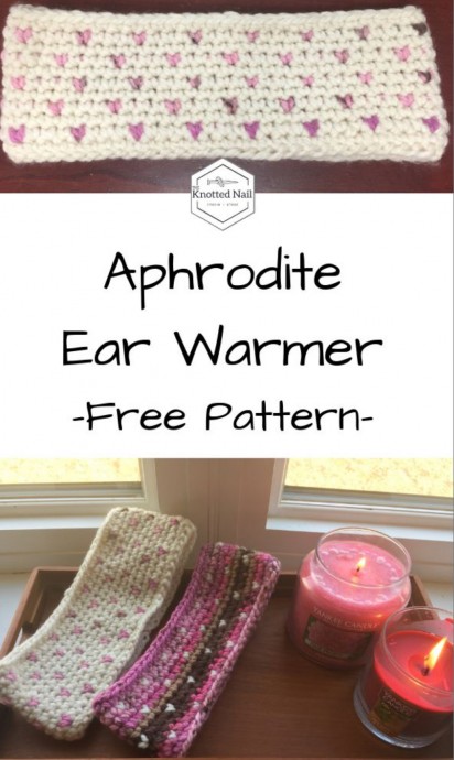 Crochet Valentine's Day Aphrodite Ear Warmer (Free Pattern)