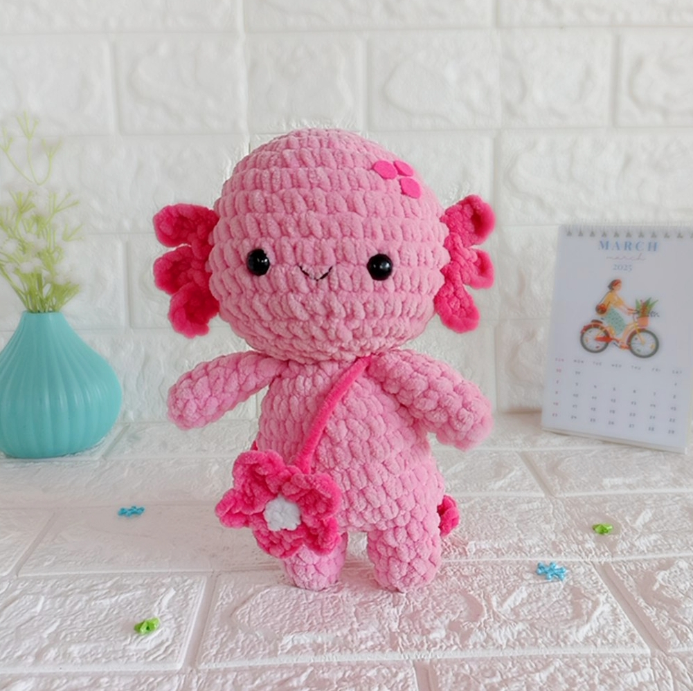 Create Your Own Adorable Crochet Amigurumi Axolotl With This Fun Guide