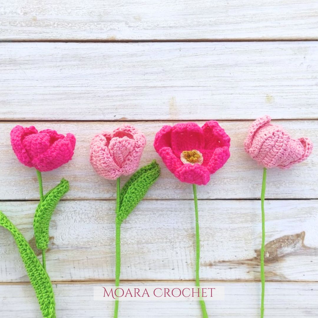 Create Beautiful Crochet Tulip Flowers: A Step-by-Step Guide