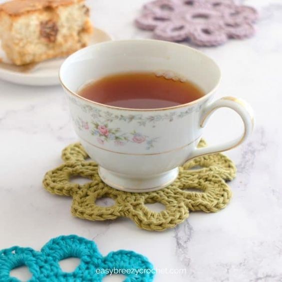 Create Stunning Crochet 8 Petal Flower Coasters for Your Home Decor Create Stunning Crochet 8 Petal Flower Coasters for Your Home Decor