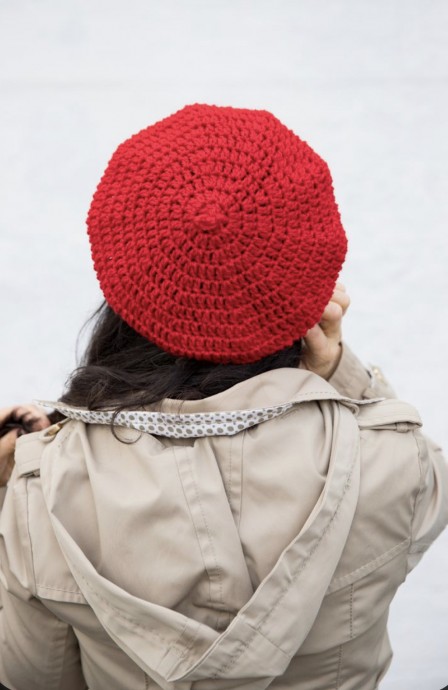 Double Crochet Beret Free Pattern