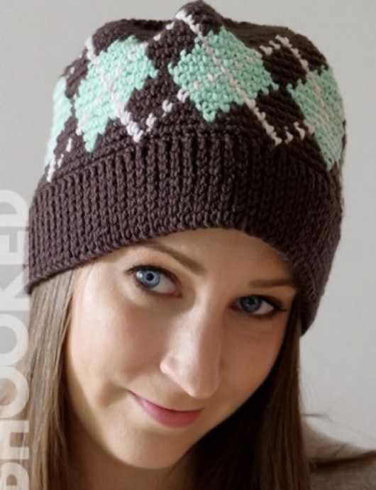 Crochet Argyle Hat