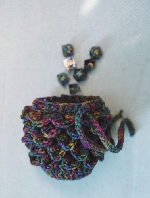 Discover the Enchantment of the Crochet Dragon Scale Dice Bag - Your Ideal Gaming Companion Discover the Enchantment of the Crochet Dragon Scale Dice Bag - Your Ideal Gaming Companion