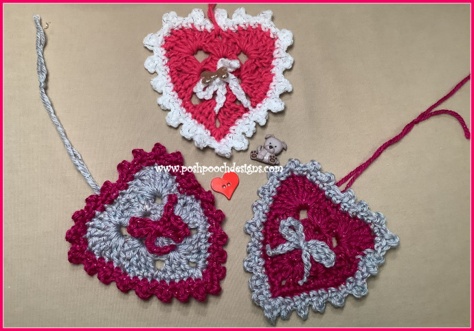 Create Adorable Crochet Sparkle Hearts for Your Craft Projects