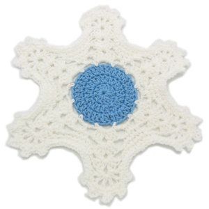 Create Cozy Winter Decor with the Crochet Winter's Way Snowflake Table Mat