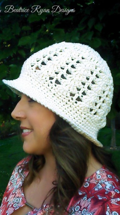 Crochet Sunshine and Shells Summer Hat