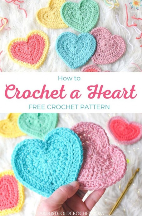 Crochet Beautiful Heart (Free Pattern)