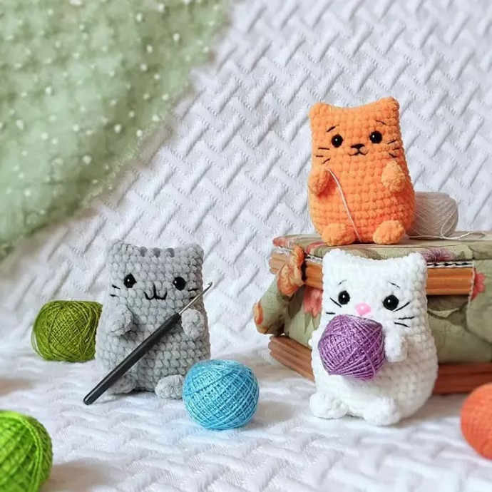 Create Adorable Crochet Amigurumi Plush Kittens for Everyone