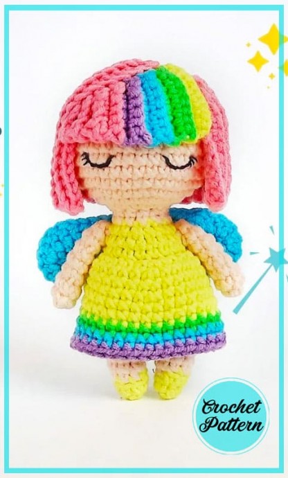Create a Whimsical Rainbow Fairy Doll with This Crochet Amigurumi Pattern Create a Whimsical Rainbow Fairy Doll with This Crochet Amigurumi Pattern