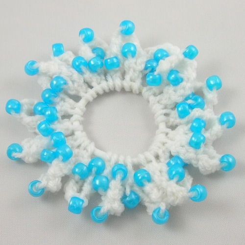 Crochet Beaded Bumps Scrunchie: A Fun and Creative Hair Accessory Crochet Beaded Bumps Scrunchie: A Fun and Creative Hair Accessory