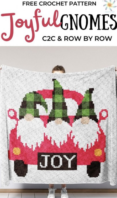 How To Make The Joyful Gnomes Crochet Blanket
