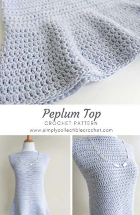 Free Peplum Top Crochet Pattern