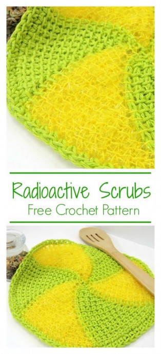 Crochet Tunisian Radioactive Scrubs