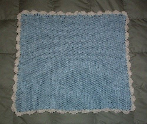 Crochet Moss Stitch Baby Blanket
