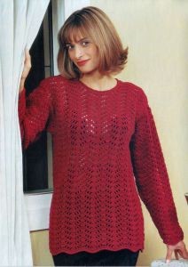 Create Your Own Cozy Crochet Crimson Cascade Pullover - Step-by-Step Guide