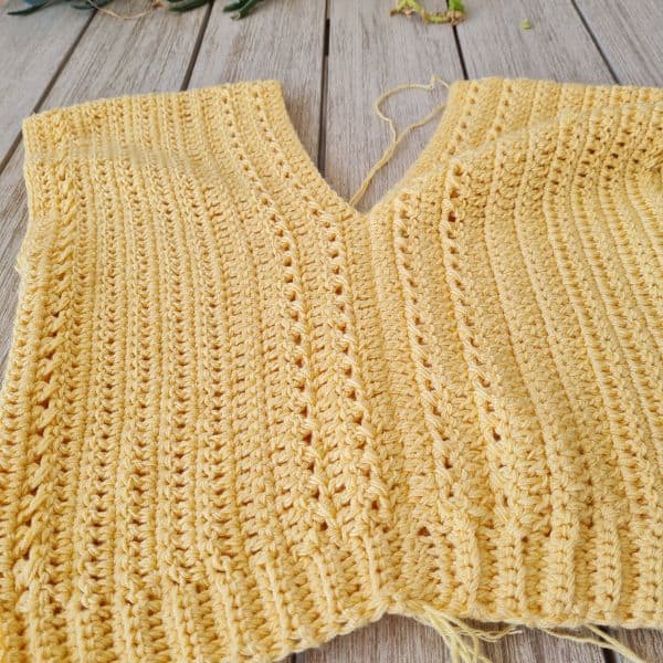 Crochet Lemon Pie Top