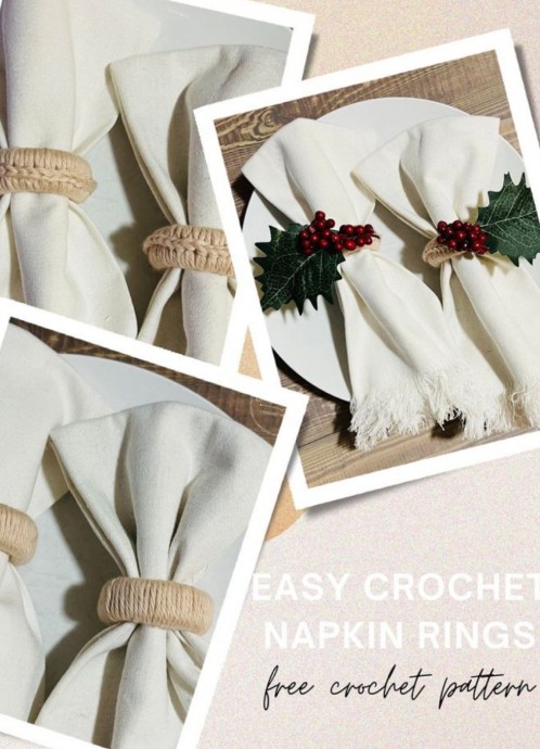 How to Create Beautiful and Functional Crochet Napkin Rings for Your Table Setting How to Create Beautiful and Functional Crochet Napkin Rings for Your Table Setting