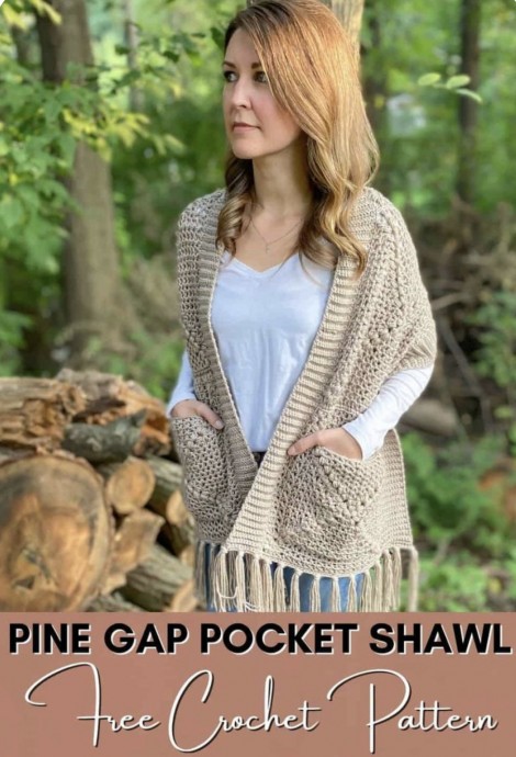 Pine Gap Pocket Shawl