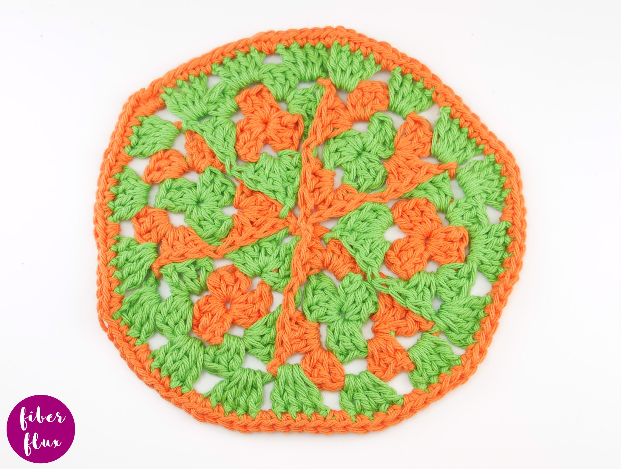 Create a Stunning Crochet Dishcloth with Interconnected Triangles and Circles