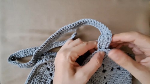 Crochet Shoulder Tote Bag