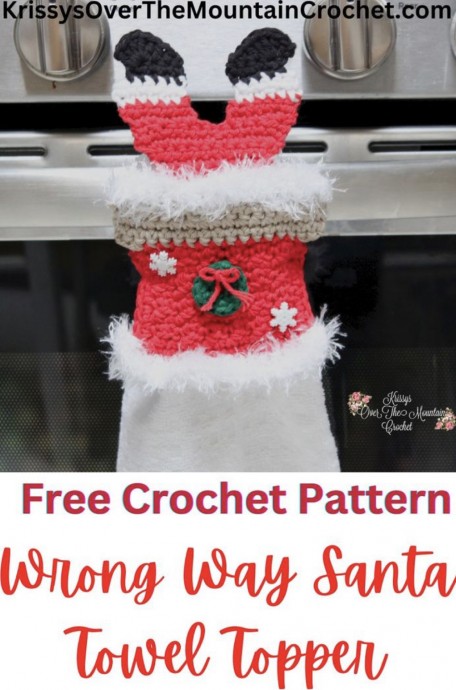 Crochet Santa Towel Topper