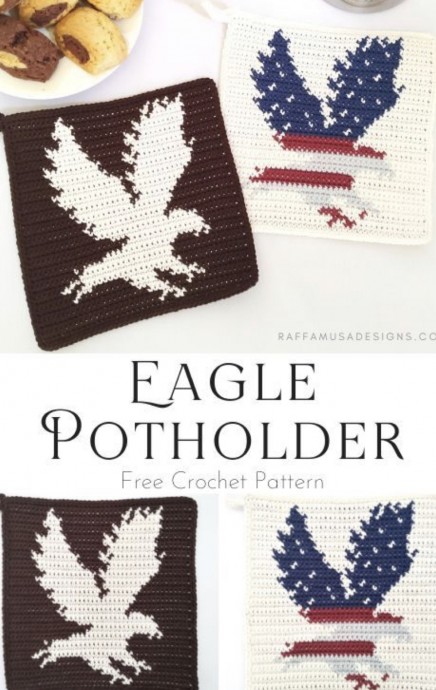 Eagle Potholder Crochet Pattern
