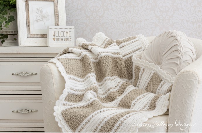 Crochet Vintage-style Textured Baby Blanket