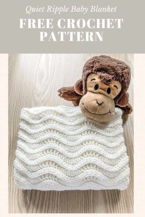 Quiet Ripple Crochet Baby Blanket