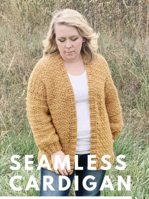 Nearly Seamless Crochet Cardigan