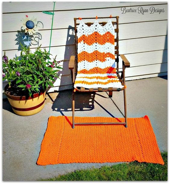Crochet Orange Squeeze Rug: A Stylish and Durable Addition to Your Home Crochet Orange Squeeze Rug: A Stylish and Durable Addition to Your Home