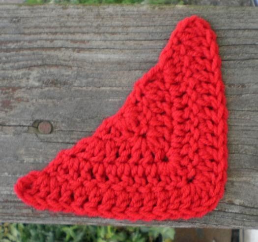 Crochet Solid Corner Half Square